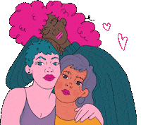 GUOMAN amigas sororidad ladysoft Sticker
