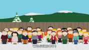 crowd agreeing GIF by South Park 