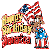 fourth of july art STICKER