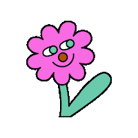 maevechocolate flower pink flower maeve cute flower Sticker
