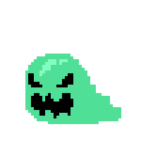 rippasippa pixel gaming ghost 8bit Sticker