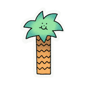 evite hot summer tropical melting Sticker