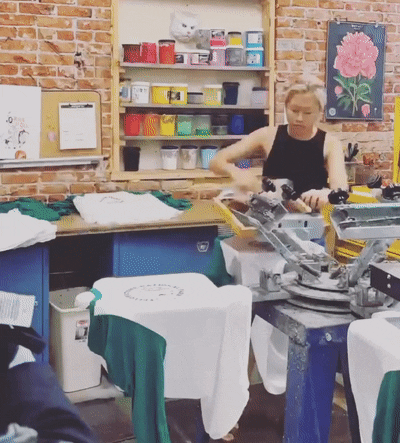 IntrigueInk giphyupload sale hand made screenprinting GIF