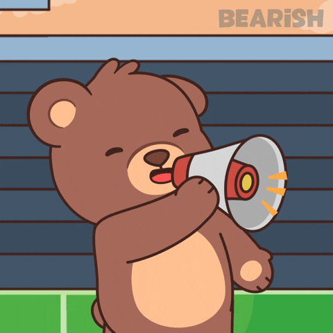 Say It Louder Teddy Bear GIF by BEARISH