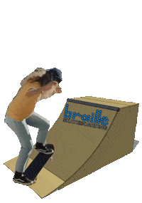 Active Sticker by Braille Skateboarding
