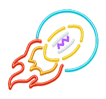 Neon Lights Football Sticker by AT&T