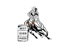 Horse Saddle Sticker by Best Ever Pads