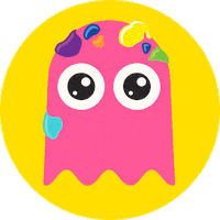 Ghost Bounce Sticker by QizzleNZ