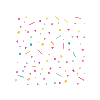 TwinkleSprinklesAU rainbow stars hearts confetti Sticker