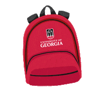 bag go dawgs Sticker by University of Georgia