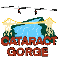 Gorge Aleishaearp Sticker by Tasmania