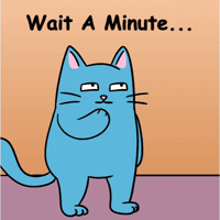 Looking Back Blue Cat GIF