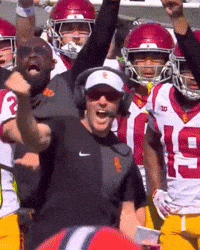 Football Fight On GIF by USC Trojans