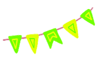 BLUEBIRD_ART giphyupload party flags флажки Sticker