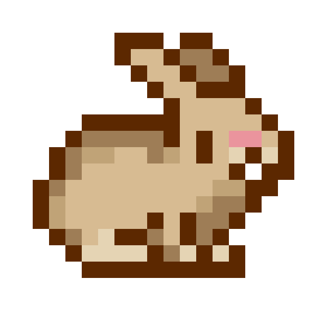 Pixel Bunny Sticker