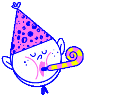 Celebrate Happy Birthday Sticker by lula dmitrieva