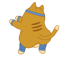 Cat Fitness Sticker by Share It Again