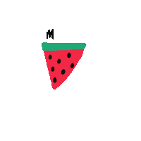 valerieemrikashaffer happy summer watermelon procreate Sticker