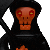 Grim Reaper Halloween Sticker by Collectable Cities