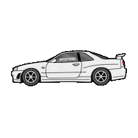 Initial D Cars Sticker by ImportWorx