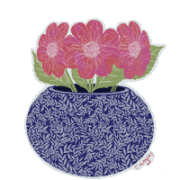 thealphabetj flower art thealphabetj the alphabet journal animated flowers Sticker