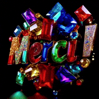 Glitter Gratitude GIF by TresorsDuMonde.ca