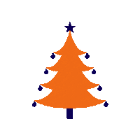 Christmas Tree Sticker by Arrabella Giles