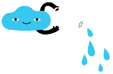 Rain Cloud Sticker by pirogart