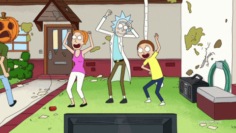 rick and morty awww GIF