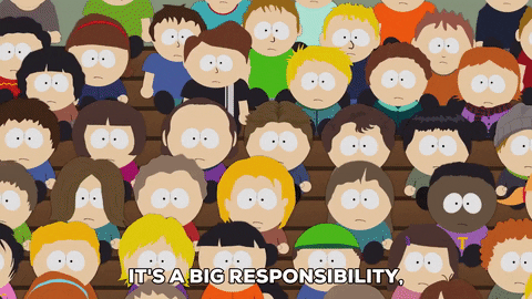 eric cartman crowd GIF by South Park 