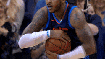carmelo anthony expression GIF by NBA