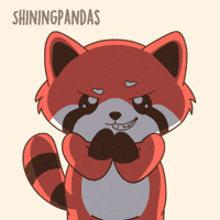 Red Panda Lightning GIF