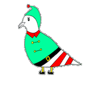 Dovemania happy funny christmas yes Sticker