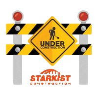 StarkistConstruction working construction coming soon traffic Sticker