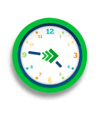 Time Clock Sticker by CrediavanceFinanciera