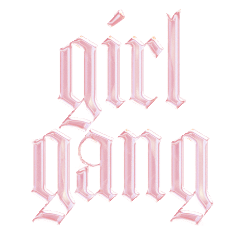 LullaBellz pink girl boss lb girl gang Sticker