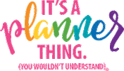 planner thing Sticker by Krissyanne Designs