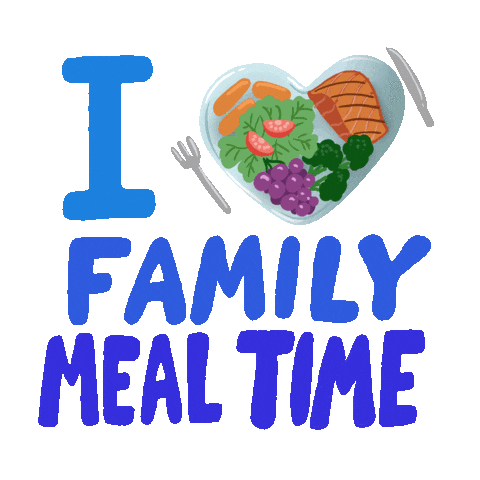 Family Time Dinner Sticker by All Better