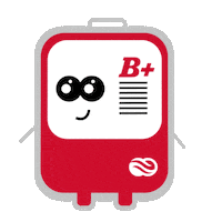 thebloodconnection waving blood positive b Sticker