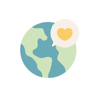 MamaEarthTalk heart earth planet mama earth GIF