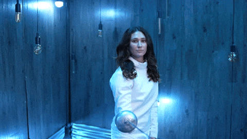 Fencing Lunge GIF by UNC Tar Heels