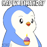 Happy Birthday To You Sticker by Pudgy Penguins