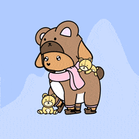Deerpack nft bee deer teddy GIF