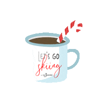 Hot Chocolate Snow Sticker by Les 3 Vallées