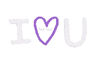 I Love You Heart Sticker by Tracey Hoyng