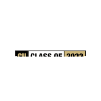 Graduating Black And Gold Sticker by CU Online