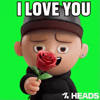 I Love You Flower GIF by OneFootball Heads