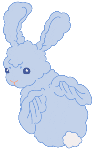 tinypavilion giphyupload bunny rabbit flying Sticker