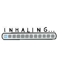 Inhalation Inhaling Sticker by bitopEQUI