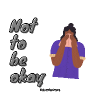 Sad Mental Health Sticker by Dazzle4Rare